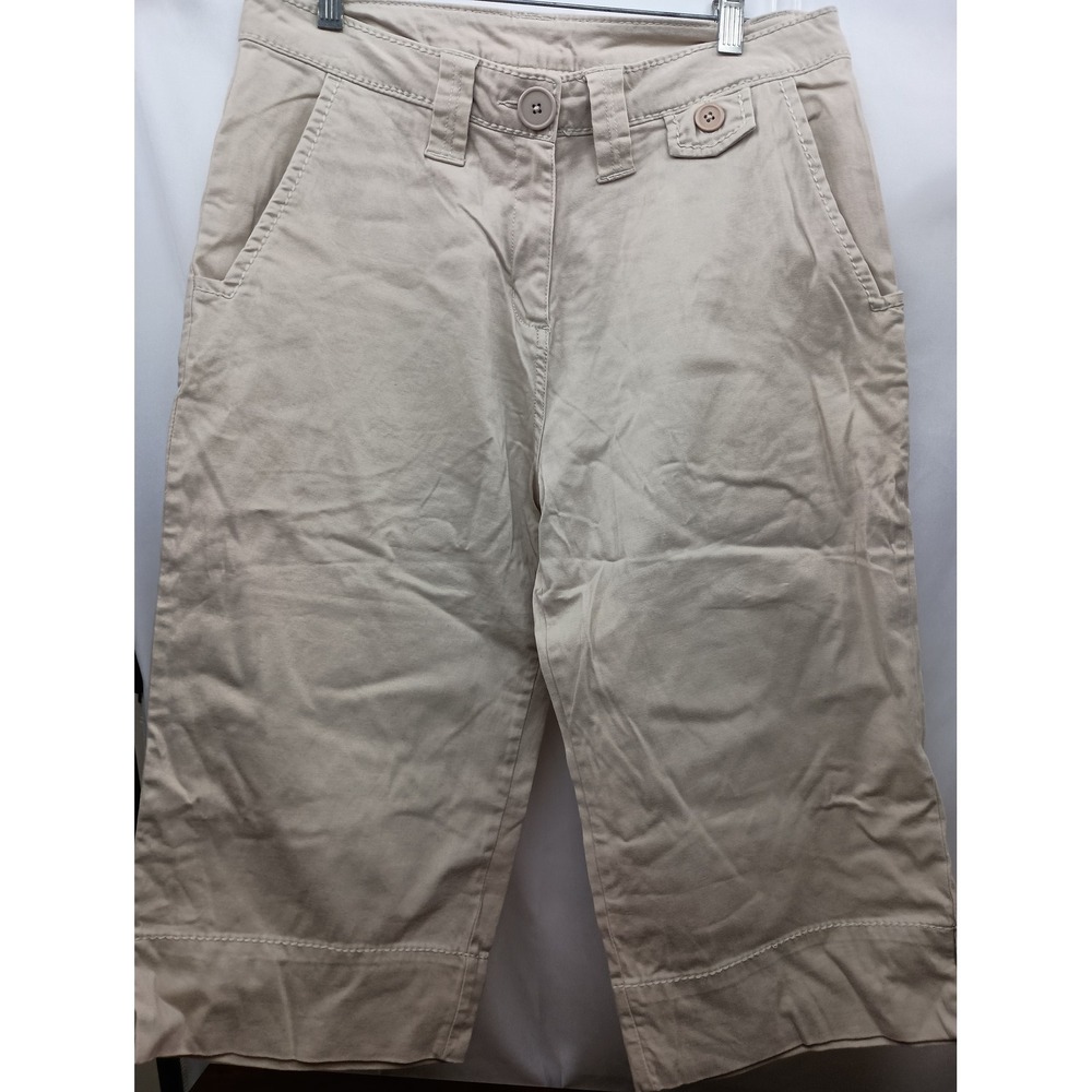 Woolrich cream cotton capris 6 outdoors summer casual hiking